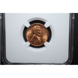 1944-D US Lincoln Wheat Back Penny; NGC Graded MS66 RD; EST. $20-30