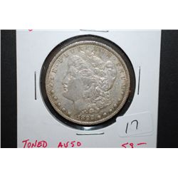 1892-O US Silver Morgan $1; AU50; Toned; EST. $50-60