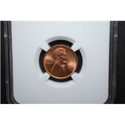 1944-D US Lincoln Wheat Back Penny; NGC Graded MS66 RD; EST. $20-30