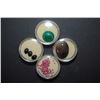 Image 2 : Assorted Loose Colored Gemstones; Maroon, Black, Green Marbled & Brown Marbled; Lot of 4 Packs; EST.