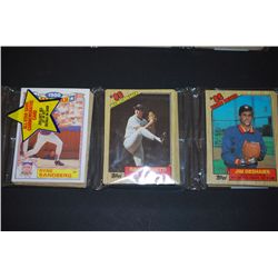 1987 MLB Baseball Trading Cards; Various Players & Teams; Lot of 48 Cards & 1 All-Star Commemorative