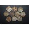 Image 2 : Jefferson Silver Wartime Nickels; Various Dates & Conditions; Lot of 10; EST. $20-30