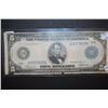 Image 1 : 1914 US Federal Reserve Note $5; Blue Seal; Dallas TX Reserve; EST. $50-60