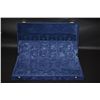 Image 1 : Hinged Velvet Display Box For Either Coins Or Jewelry; EMPTY; 45 Slots; EST. $10-15