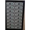 Image 2 : 1976 US Federal Reserve Note $2 Uncut Sheet Of Bills; Boston MA Reserve; Rare Star Notes; Lot of 16 