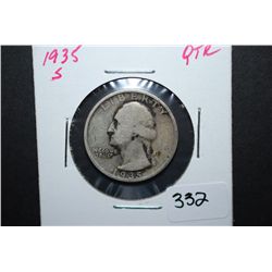 1935-S US Washington Quarter; EST. $10-15