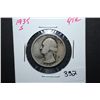 Image 1 : 1935-S US Washington Quarter; EST. $10-15