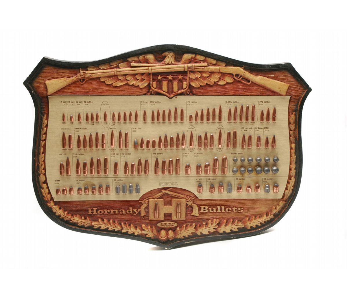 Lot 52 - Hornady Bullet Display Board
