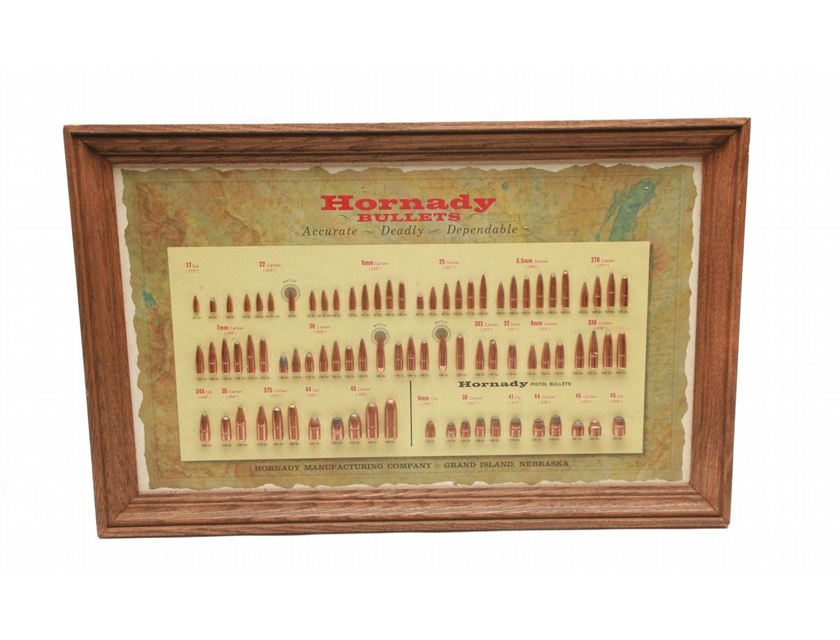 Lot 53 - Hornady Bullet Display Board