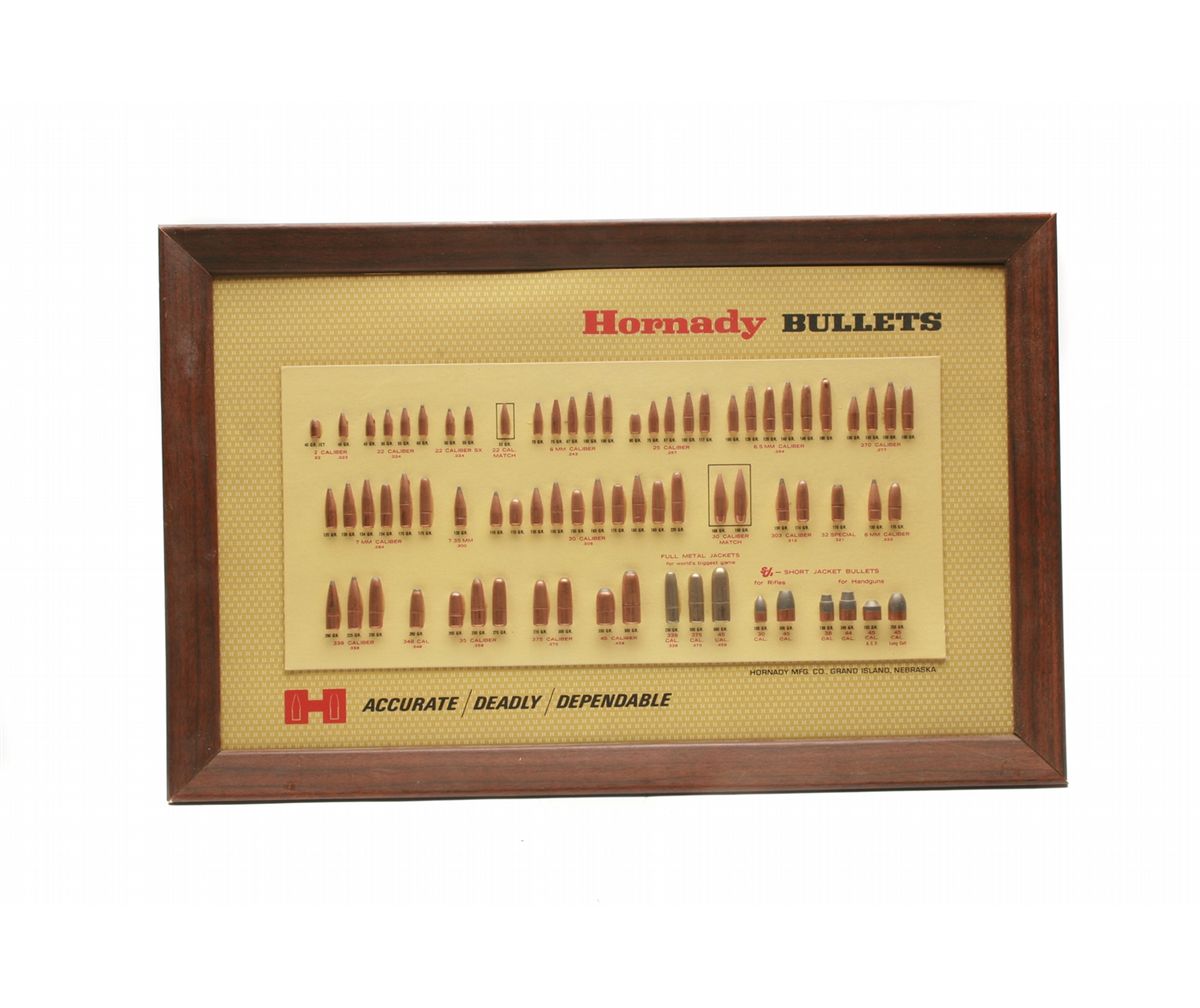 Lot 60 - Hornady Bullet Display Board