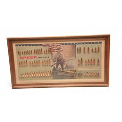 Lot 67 - 1967 Speer Bullet Display Board