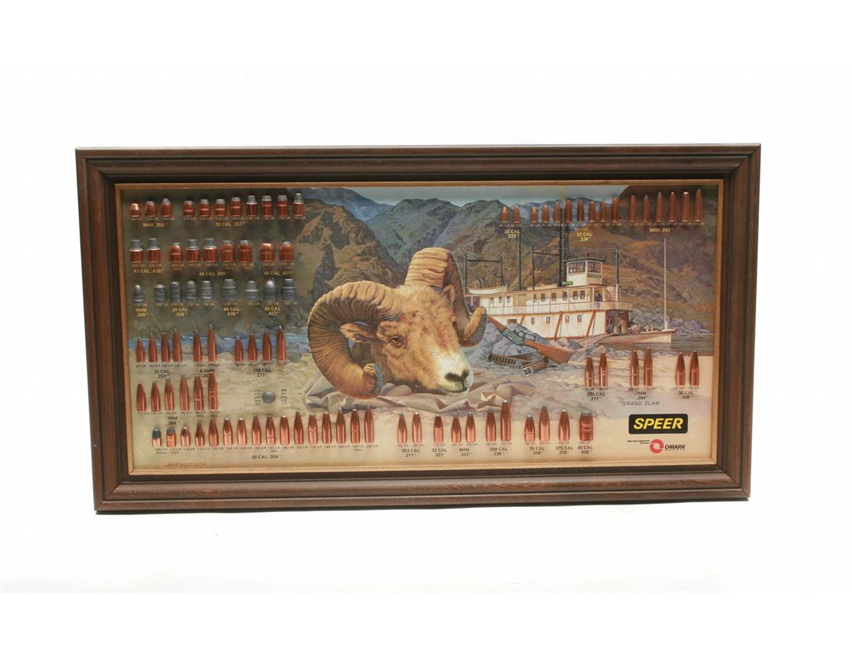 Lot 72 1977 Speer Bullet Display Board