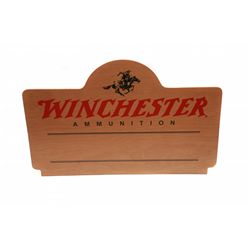 Lot 131 - Winchester Wood Ammunition Rack Sign