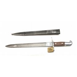 Lot 172 - Swiss Schmidt-Rubin Bayonet/Sheath