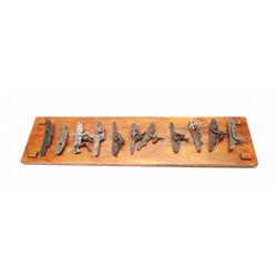 Lot 213 - 11 Asst'd Lockplates