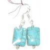Image 1 : STERLING SILVER & TURQUOISE EARRINGS STAMPED 925 *BRAND NEW NEVER USED*!!