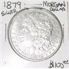 Image 1 : 1879 MORGAN SILVER DOLLAR RED BOOK VALUE IS $100.00 *RARE MS-63 HIGH GRADE*!!