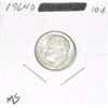 Image 1 : 1964-D ROOSEVELT SILVER DIME *RARE MS HIGH GRADE*!!