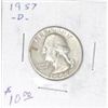 Image 1 : 1957-D WASHINGTON SILVER QUARTER *PLEASE LOOK AT PICTURE TO DETERMINE GRADE* COIN CAME OUT OF SAFE!!