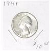 Image 1 : 1941 WASHINGTON SILVER QUARTER *PLEASE LOOK AT PICTURE TO DETERMINE GRADE* COIN CAME OUT OF SAFE!!
