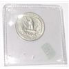 Image 2 : 1957 WASHINGTON SILVER QUARTER *PLEASE LOOK AT PICTURE TO DETERMINE GRADE* COIN CAME OUT OF SAFE!!