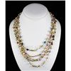 Image 1 : 169.23CTW Multi Color Thread Freshwater Pearl Necklace