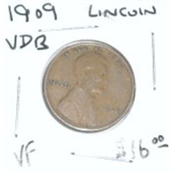 1909 RARE *VDB* RED BOOK VALUE IS $16.00 *RARE VERY FINE GRADE*!!