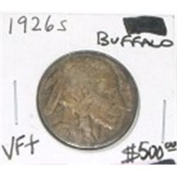 1926-S BUFFALO NICKEL *EXTREMELY RARE KEY DATE* RED BOOK VALUE IS $500.00 *RARE VERY FINE+ GRADE*!!