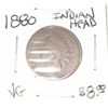 Image 1 : 1880 INDIAN HEAD CENT RED BOOK VALUE IS $8.00 *RARE VERY GOOD GRADE* PENNY CAME OUT OF SAFE!!