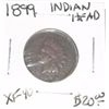 Image 1 : 1899 INDIAN HEAD CENT RED BOOK VALUE IS $20.00 *RARE EXTRA FINE-40 GRADE* PENNY CAME OUT OF SAFE!!