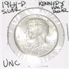 Image 1 : 1964-D KENNEDY SILVER HALF DOLLAR *RARE UNC HIGH GRADE* SILVER HALF DOLLAR CAME OUT OF SAFE!!