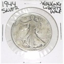 1944 WALKING LIBERTY SILVER HALF DOLLAR *PLEASE LOOK AT PICTURE TO DETERMINE GRADE* !!