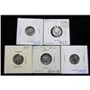 Image 1 : Lot of 5 Mercury Dimes