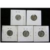 Image 2 : Lot of 5 Mercury Dimes