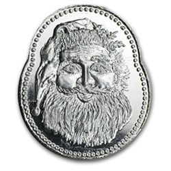 1 oz .999 Silver Santa Merry Christmas