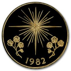 1982 Panama 50 Balboa Gold Proof Star of Bethlehem