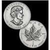 Image 1 : A 1 oz. Silver Maple Leaf Bullion