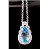$5,029 GG GIA Blue Topaz Pendant