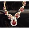 Image 1 : $32,036 GG GIA Ruby & Sapphire Necklace
