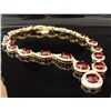 Image 2 : $32,036 GG GIA Ruby & Sapphire Necklace