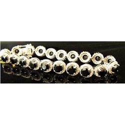 $6,359 GG GIA Sapphire Bracelet