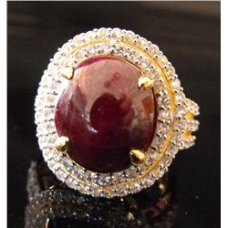 $2,088 GG GIA UNtreated Ruby & Sapphire Ring