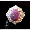 Image 1 : $4,135 GG GIA Untreated Ruby Ring w/ Sapph