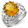 Image 1 : 8.0 ctw Citrine Men's Ring