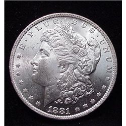 1881 s CH BU Morgan Dollar