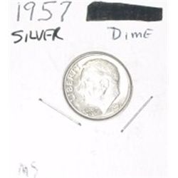 1957 ROOSEVELT SILVER DIME *MS HIGH GRADE*!!