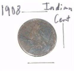 1908 INDIAN HEAD PENNY RARE KEY DATE *NICE PENNY PLEASE LOOK AT PICTURE TO DETERMINE GRADE*!!