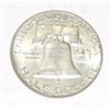 Image 2 : 1962-D FRANKLIN SILVER HALF DOLLAR *NICE SILVER DOLLAR* HALF DOLLAR CAME OUT OF SAFE!!