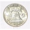 Image 2 : 1963 FRANKLIN SILVER HALF DOLLAR *NICE SILVER DOLLAR* HALF DOLLAR CAME OUT OF SAFE!!