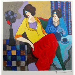 ITZCHAK TARKAY SISTERS HAND SIGNED LIMITED ED. SERIGRAPH